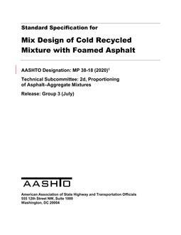 AASHTO MP 38