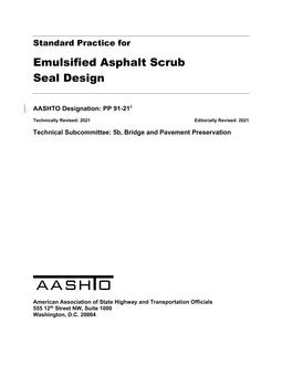 AASHTO PP 91