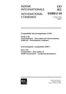 IEC 61000-2-10 Ed. 1.0 b:1998